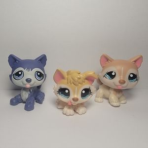 Littlest Pet Shop Huskys #1217 #1013 #1012